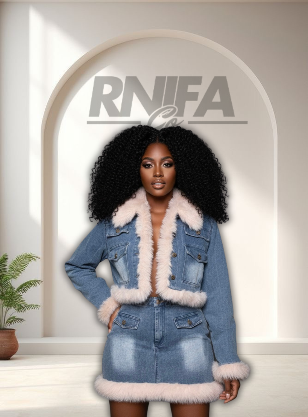 Denim Doll Set
