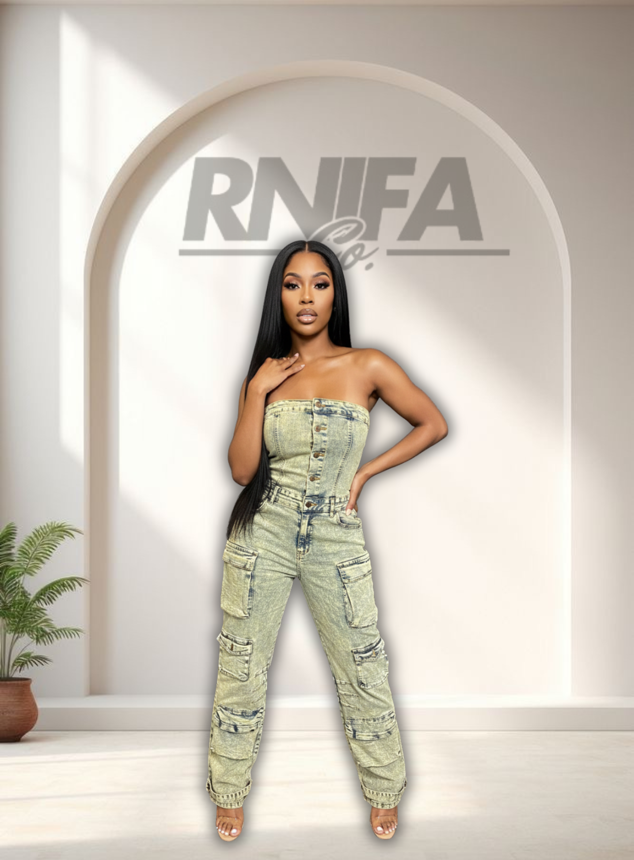 Taupe It Girl Jumpsuit
